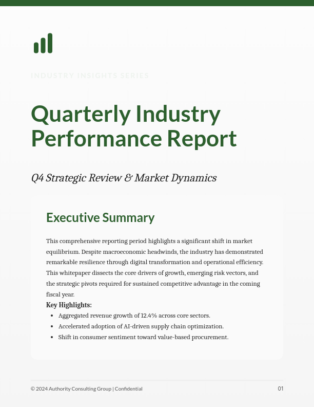 Quarterly Strategic Market Review