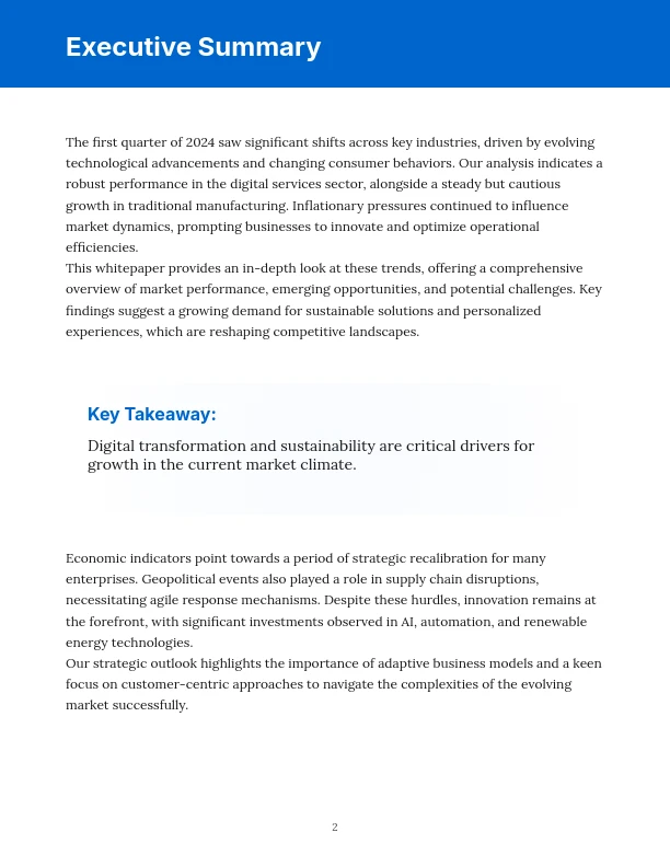 Quarterly Market Performance Insights