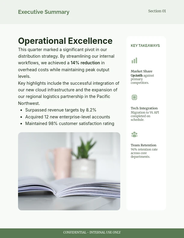 Quarterly Sector Performance & Outlook Report