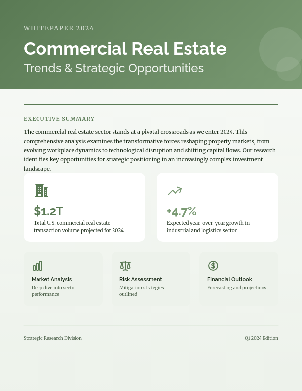 Commercial Real Estate Investment Strategies