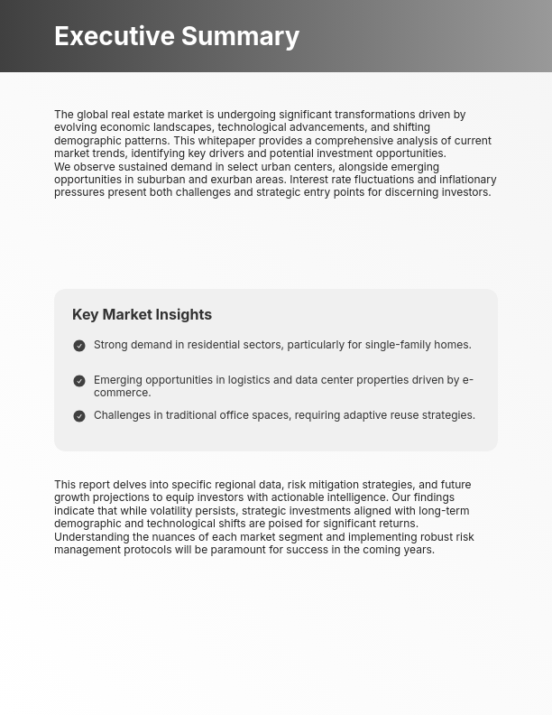 Commercial Real Estate Investment Guide