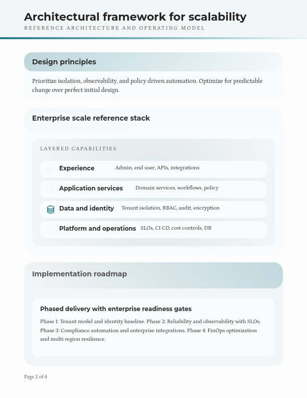 Scaling Enterprise SaaS Growth and Infrastructure
