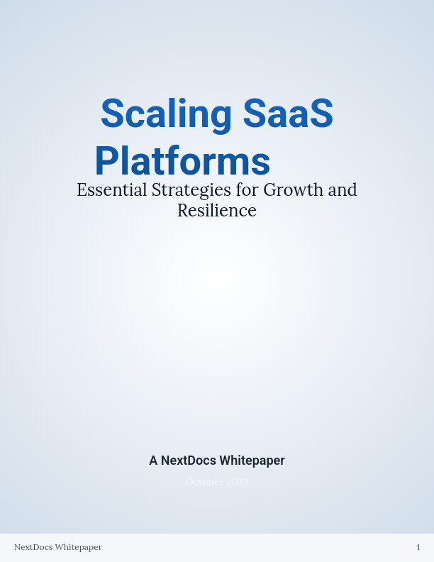SaaS Growth and Scalability Framework