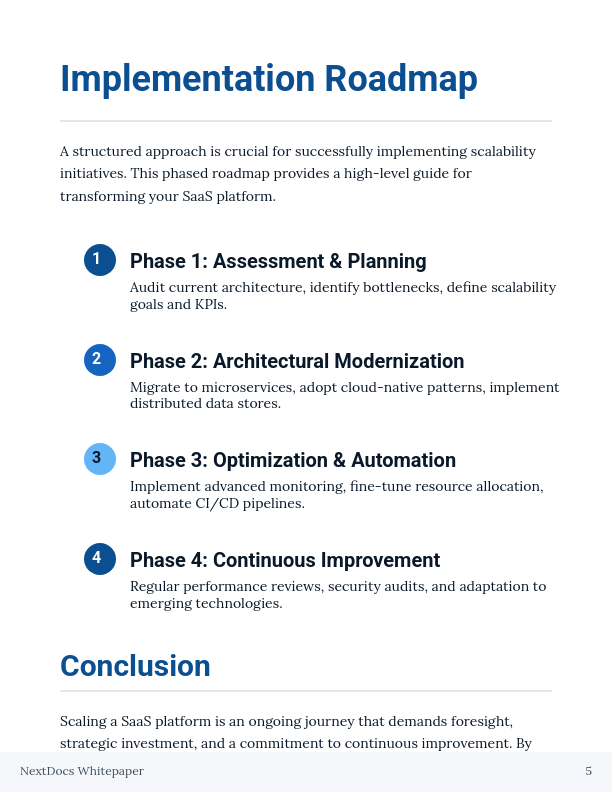 SaaS Growth and Scalability Framework
