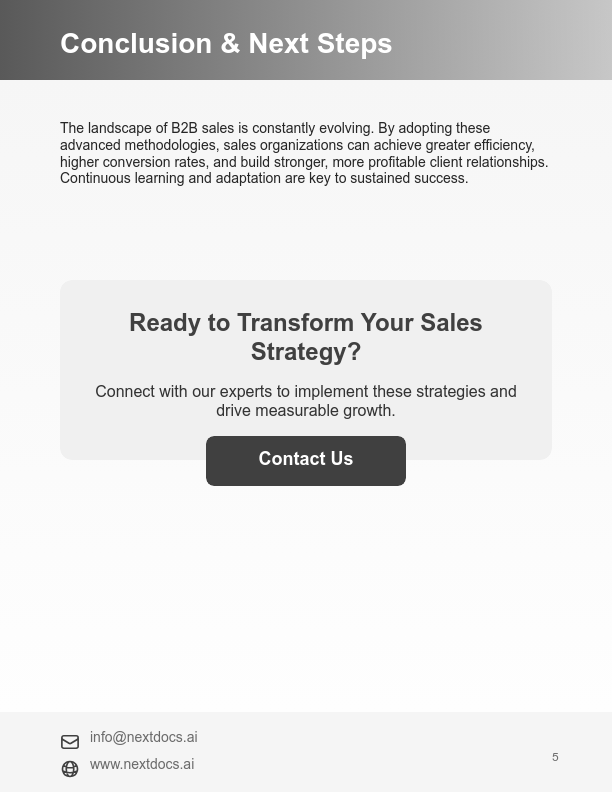 B2B Sales Growth Strategies & Lead Conversion