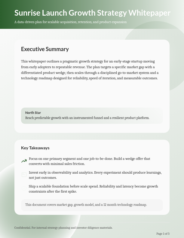 Scalable Growth Framework for Founders