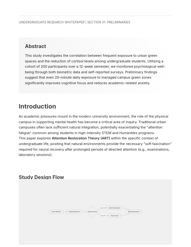 Undergraduate Academic Research Synthesis
