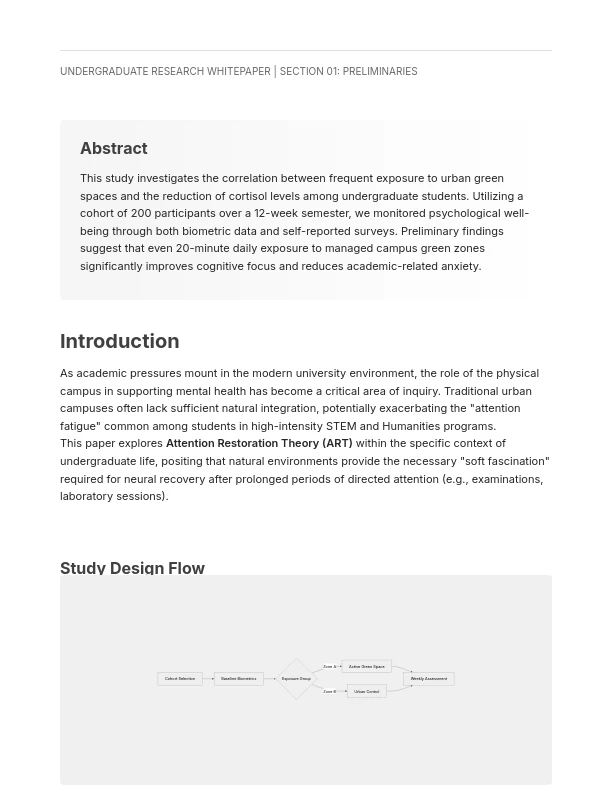 Undergraduate Academic Research Synthesis