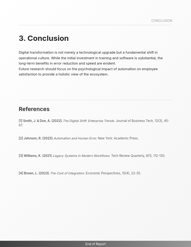 Academic Research & Case Study Report