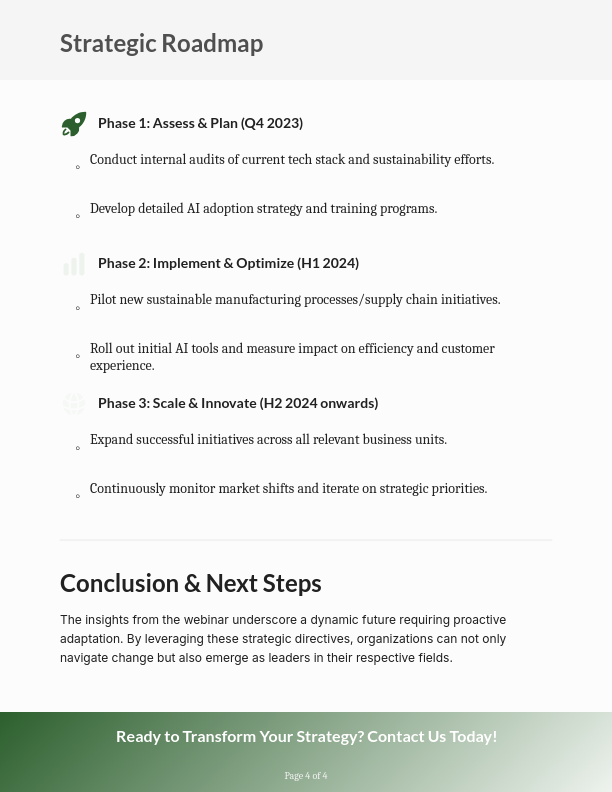 Post-Webinar Industry Insights Brief