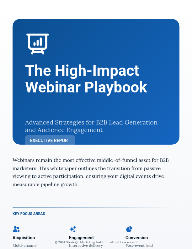 Webinar Engagement and Conversion Strategy