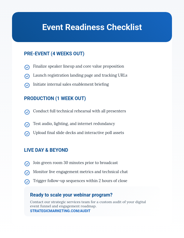 Webinar Engagement and Conversion Strategy